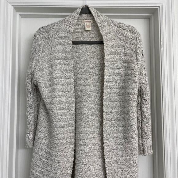 Sundance 3/4 Sleeve Long Knit Cardigan Gray Sz Small - Picture 2 of 4